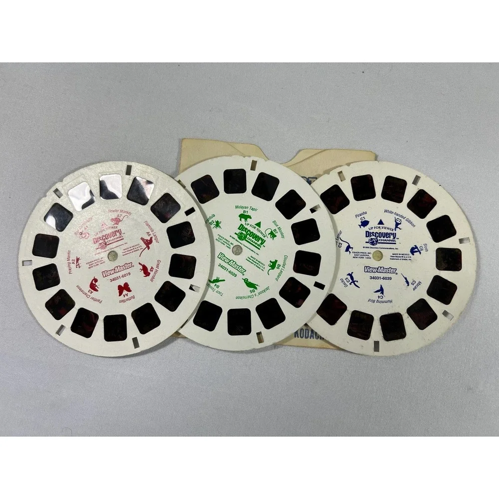 Vtg Model C ViewMaster Viewer Sawyer's Four Reel Sets (3462)